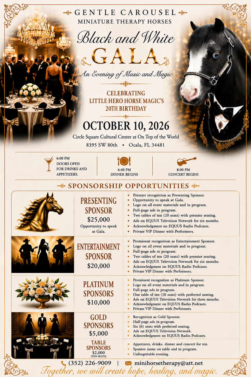 Black and White Gala poster