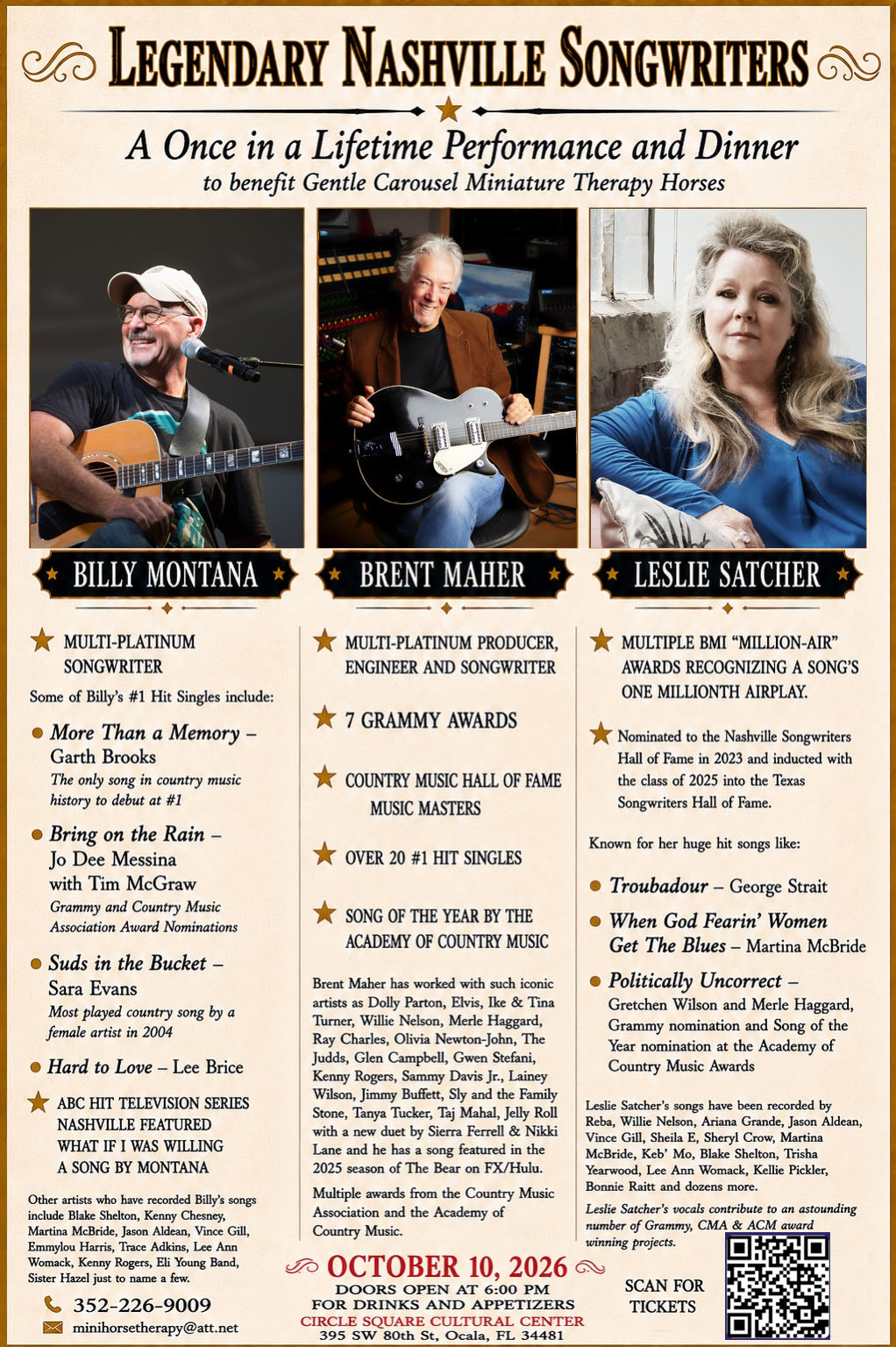 Legendary Nashville Songwriters poster